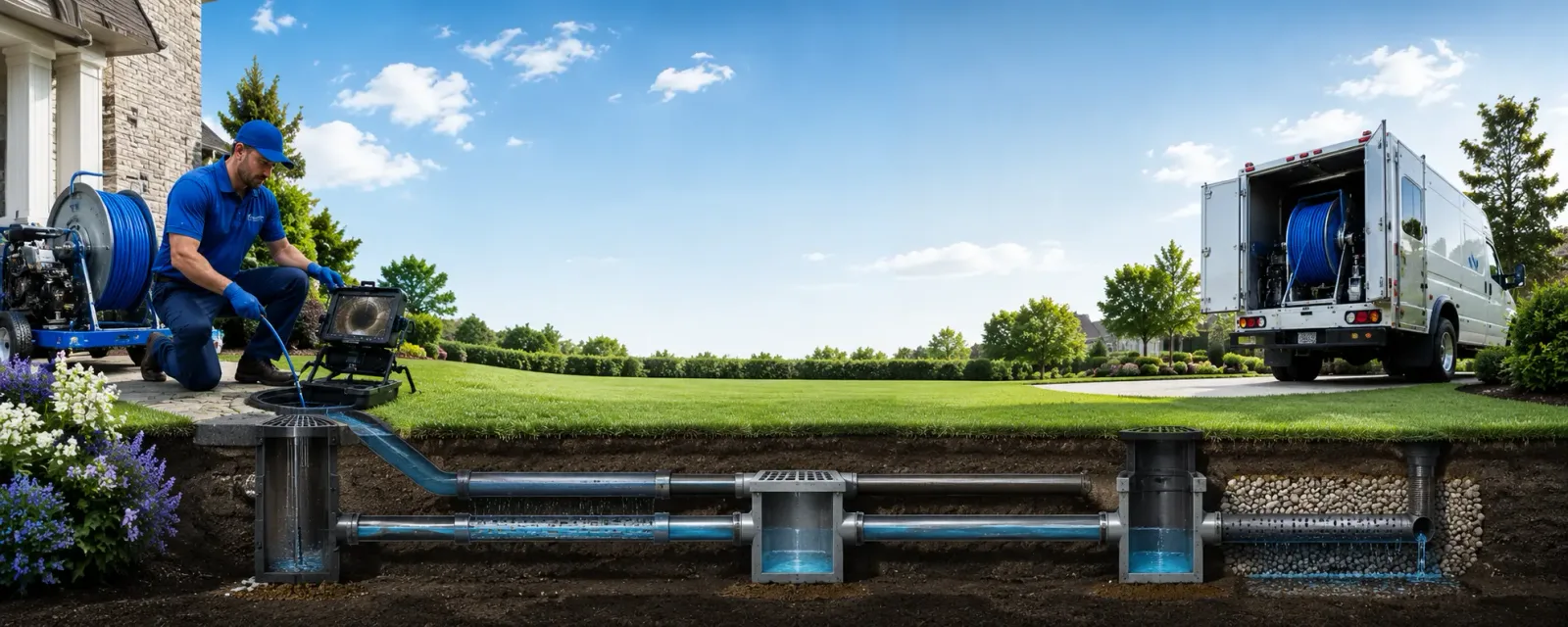 Outdoor drain cleaning information for Waxhaw, NC